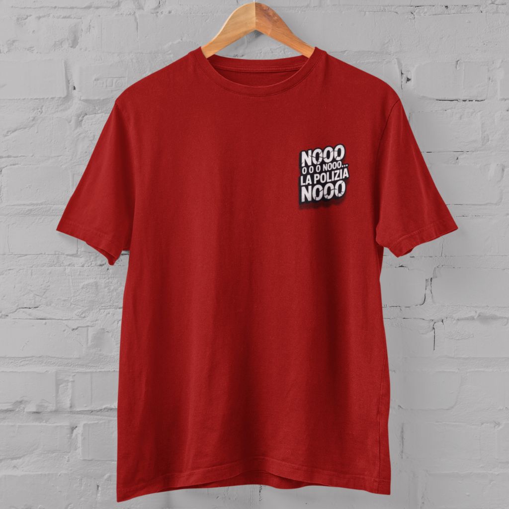 Polera Brainrot: Nooo la Polizia