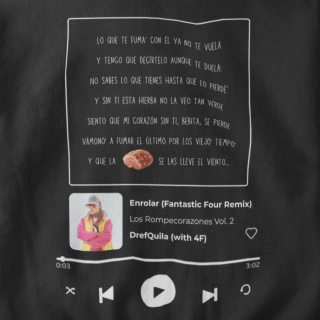 Hoodie Oversize: Drefquila - Enrolar (4F Remix)