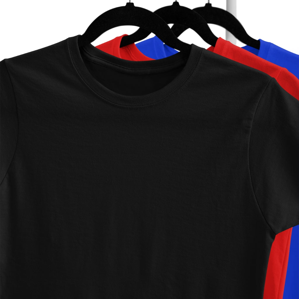 Polera algodón premium colores lisos